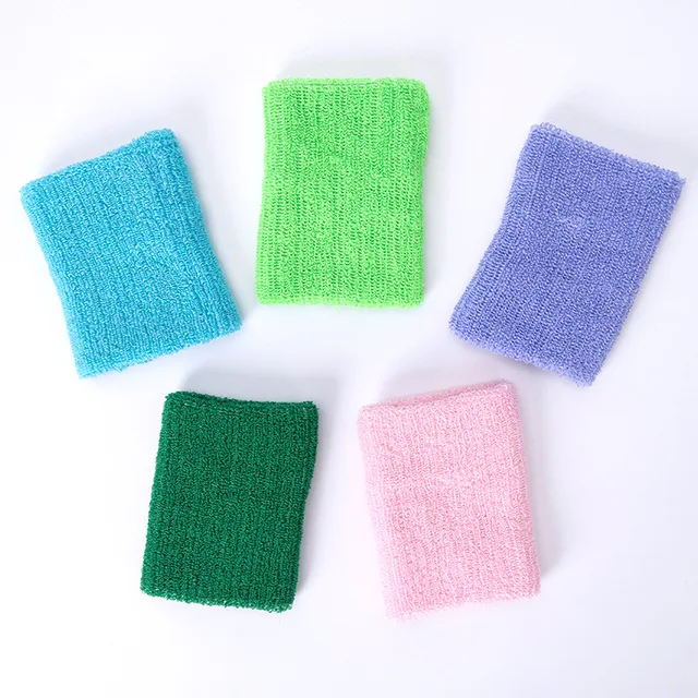1PC Colorful Cotton Unisex Sport Sweatband Wristband Wrist Protector Gym Running Sport Safety Wrist Support Brace Wrap Bandage 3