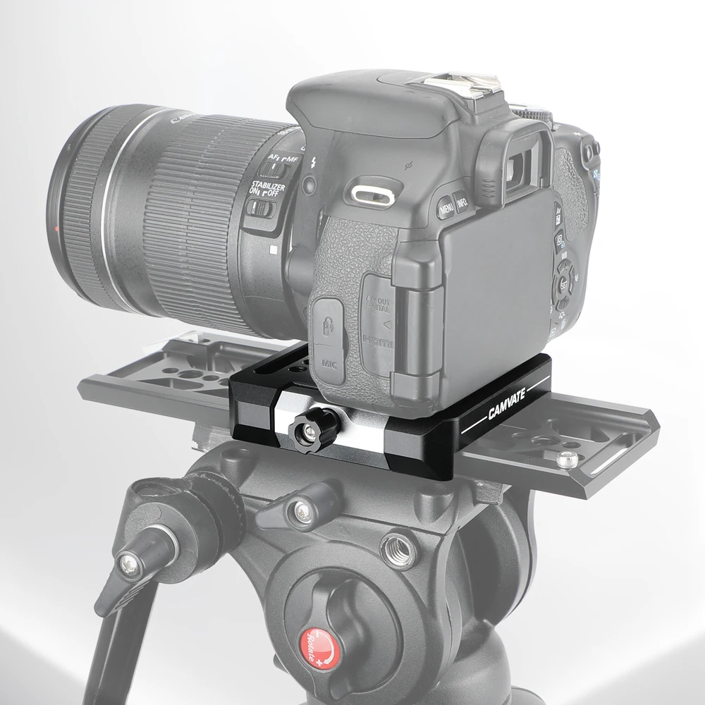 CAMATE Tripod Baseplate For ARRI-Standard Sliding Bridge Plate With 1/4"-20 & 3/