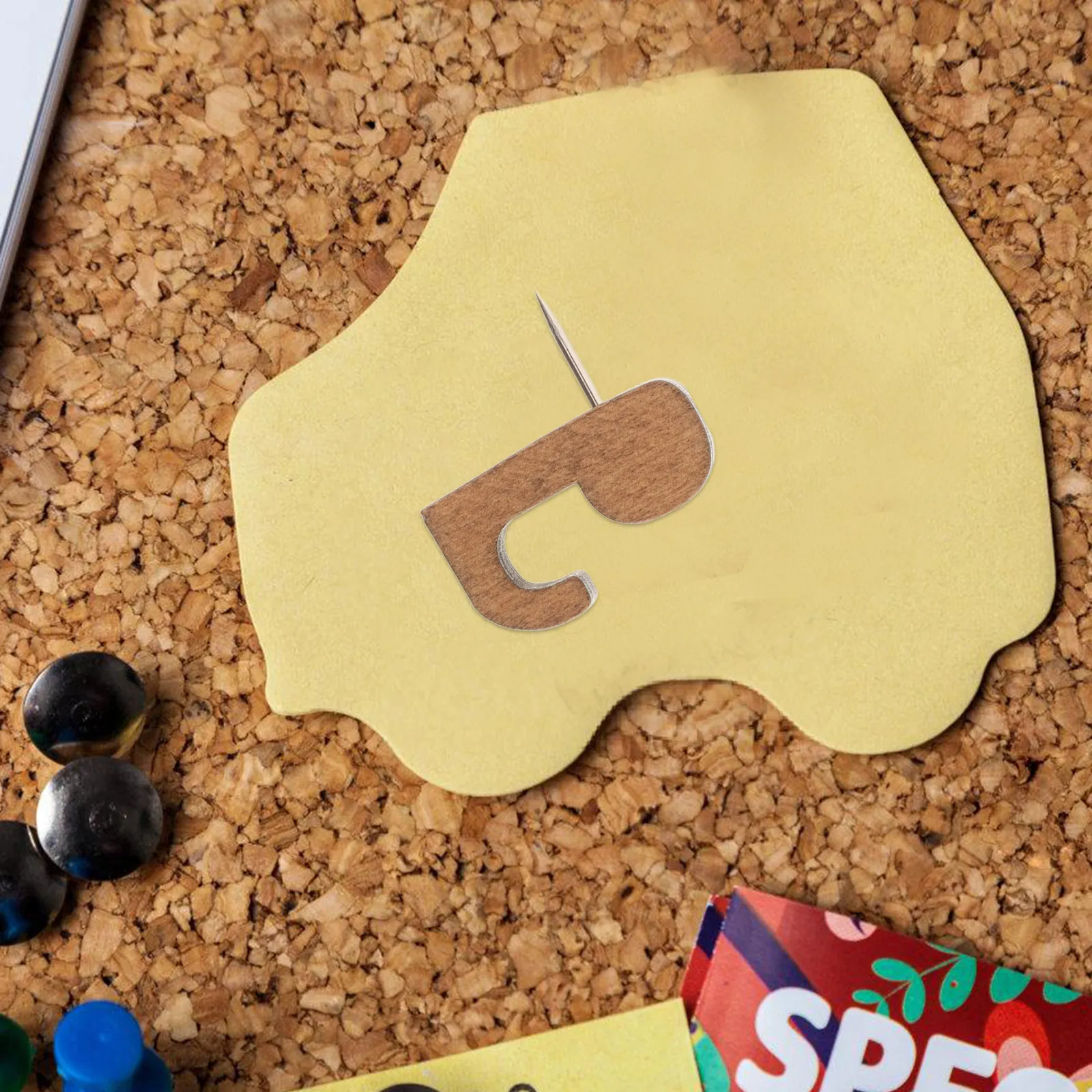 40Pcs 나무 엄지 못 고리 코르크 보드 사진 고정용 장 푸시핀 지도 마커 사무실 게시판 용품