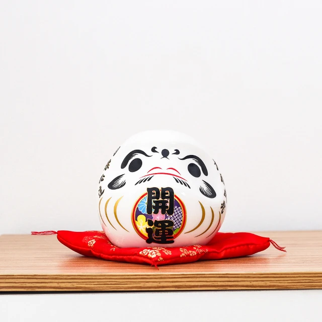 4.5 inch Japanese Ceramic Daruma Figurine, FengShui Figure Zen Ornament,  Lucky Charm Money Box, Home Tabletop Decor - AliExpress