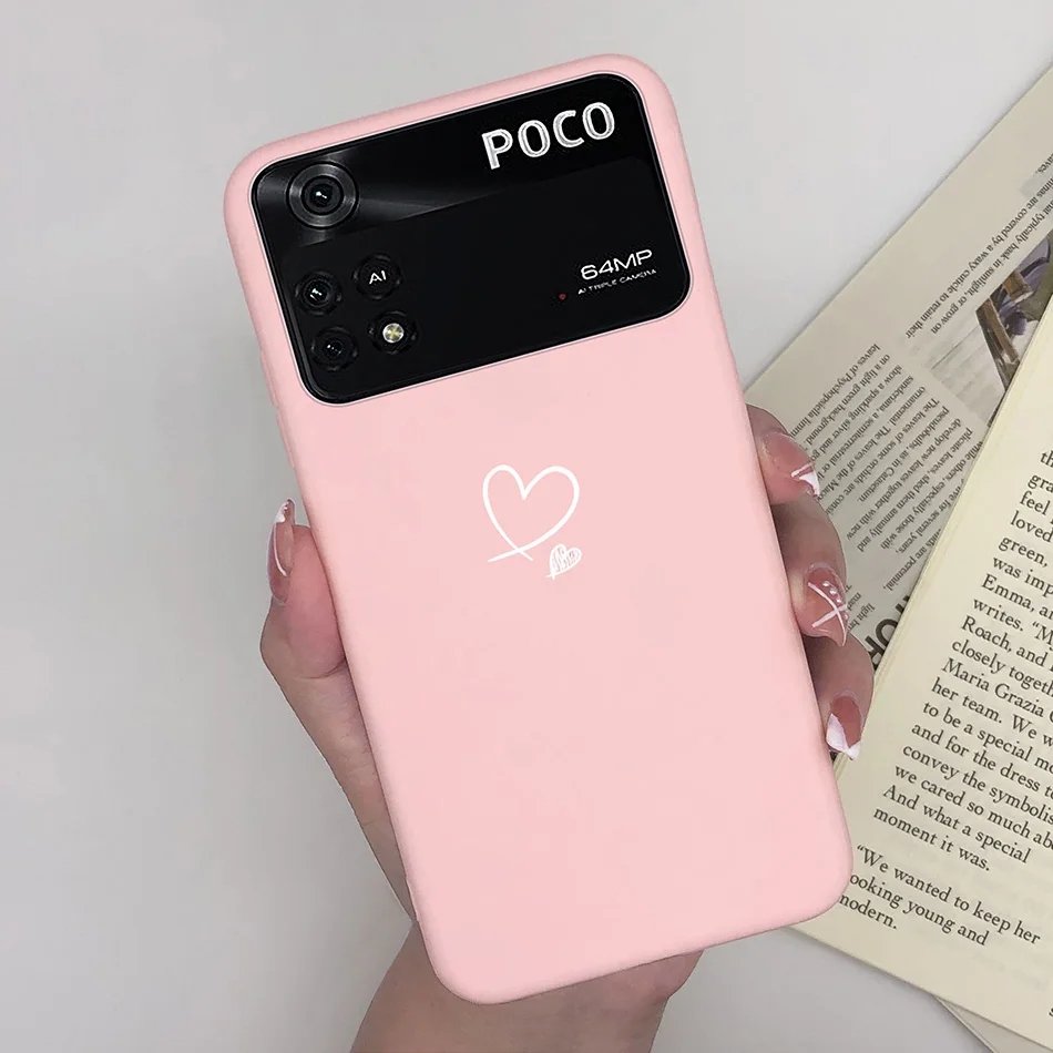 Charming Heart & Butterfly Floral Soft Silicone Matte Protective Phone Case