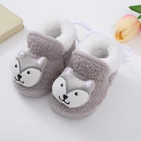 Winter Baby Shoes Boys Girls Booties Warm Cartoon Animal Toddler Cotton Walking Shoes Infant Soft Anti-slip Newborn Crib Shoes 5
