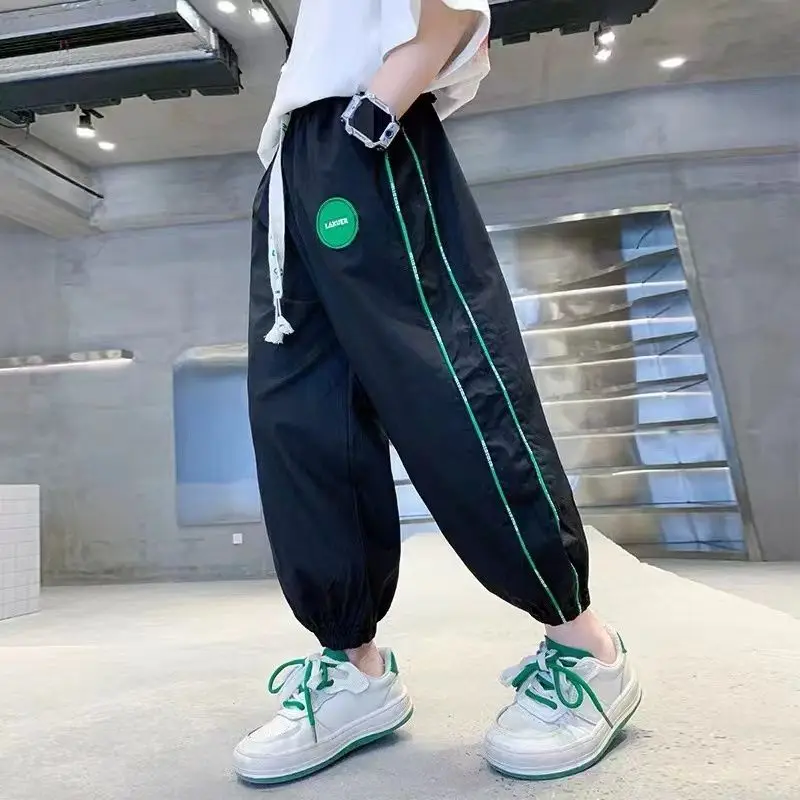 Boys Pants Kids Summer Thin Casual Cotton Long Trousers Sports boys pants