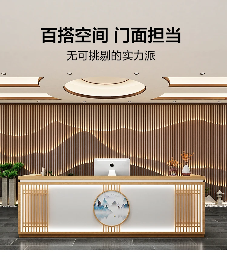 Description Picture 2 of itemNails Office Reception Desks Conference Commercial Information Display Shelf Reception Desks Shop Scrivania Cameretta Furniture