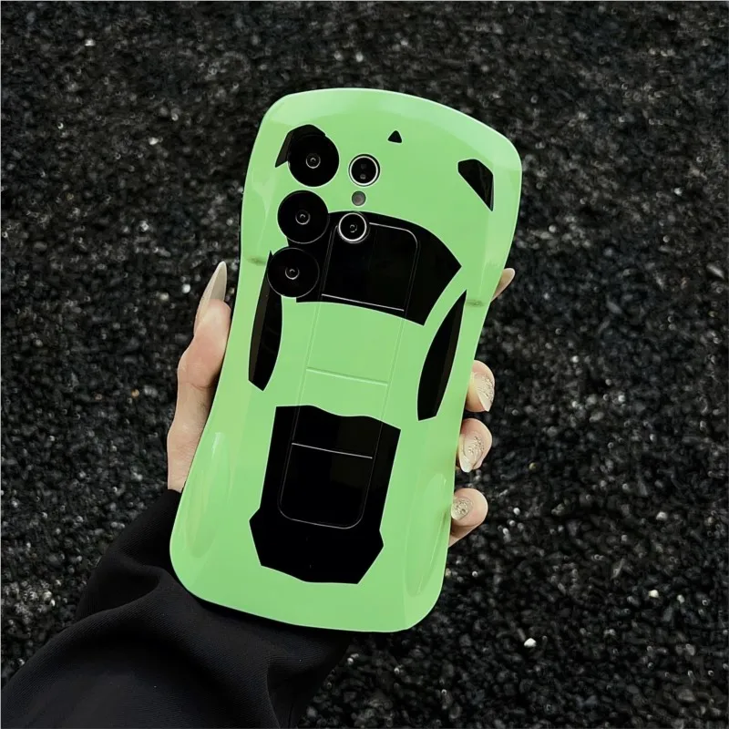 Luxury 3D Sport Car Phone Case - Stylish Supercar Design Cover