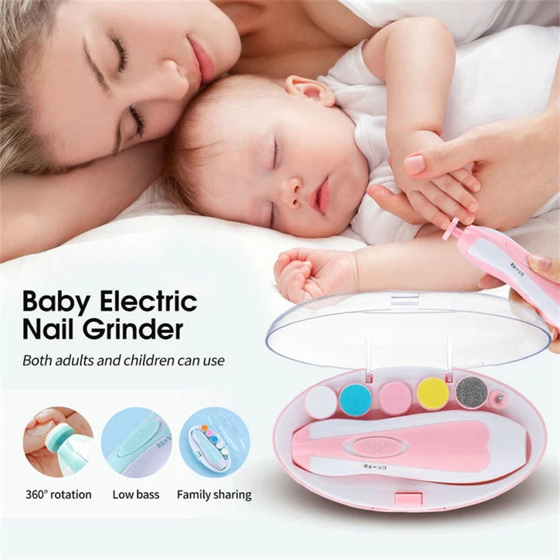 Baby Nail trimmer Electric Safe Nail Cutter Clippers Kit for Kids NewBorn  Baby Boys &Baby Girls