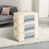 1 large capacity quilt storage bag,thick clothing packaging box, dust-proof storage box and container,household storage utensils 6