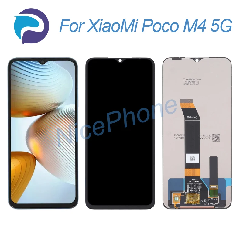 

For XiaoMi Poco M4 5G LCD Display Touch Screen Digitizer Assembly Replacement 6.58" 22041219PG Poco M4 5G Screen Display LCD