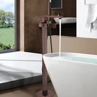 Freestanding Bathtub Faucet with Hand Shower 1