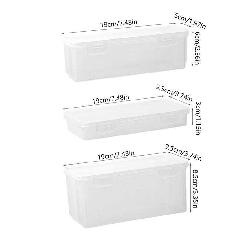 새로운 1PC 새로운 연필 케이스 상자 PP 소재 투명 연필 상자 파우치 편지지 학교 연필 케이스 용품 연필 보관 상자