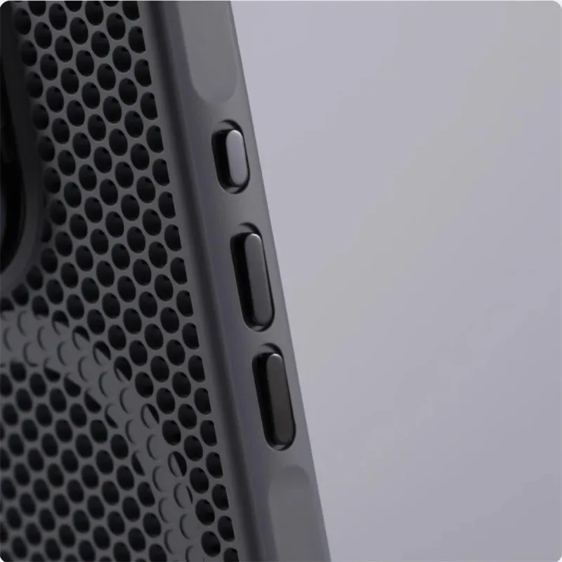 Invisible Lens Holder Honeycomb Cooling Case with Magnetic Wireless Charging Armor Cover