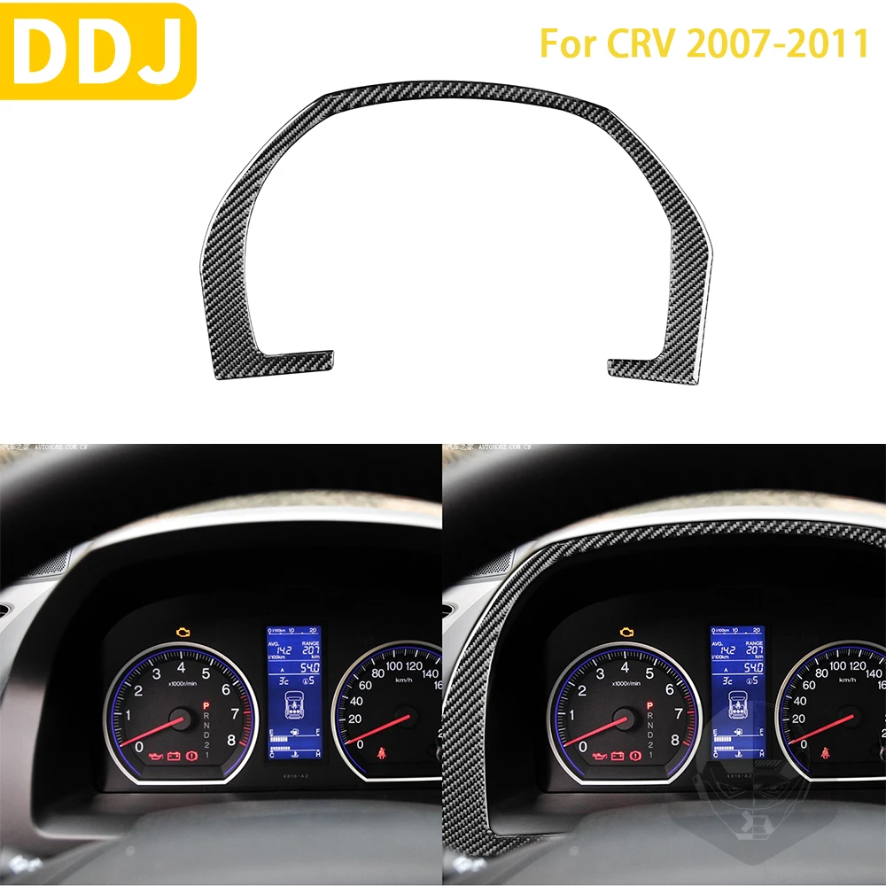 

Аксессуары для Honda CRV 2007-2011, автомобильная наклейка из углеродного волокна, внутренний спидометр, объемная панель, декоративная наклейка