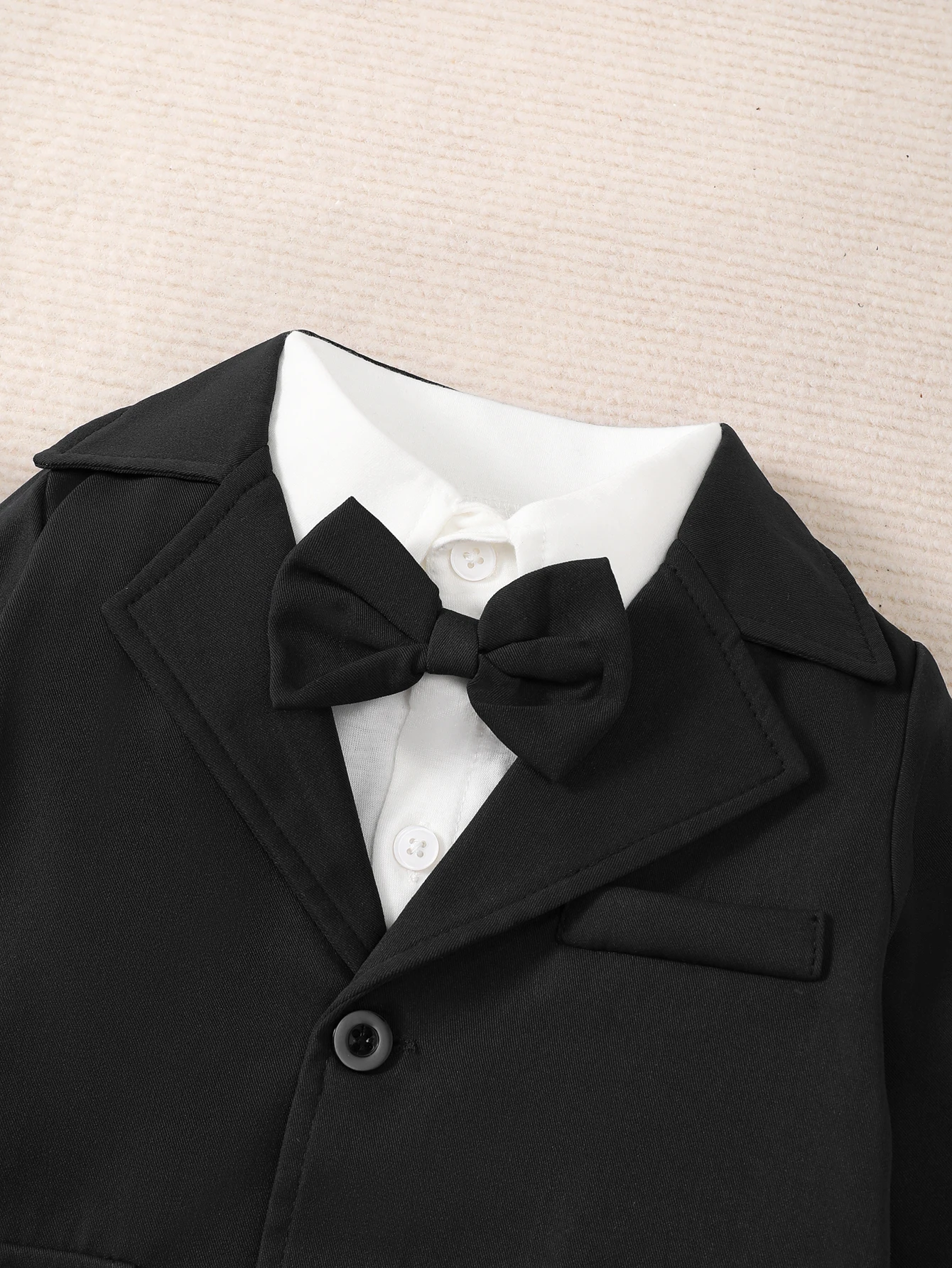 Winter  0-3Years Old  Baby Boy Gentleman's Suit With Shirt + Suit Long-sleeved Jacket + Trousers 3-Piece Set 2