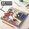 Charming Coloring Book: Explore the Delightful Life of Cute Little Spirits in Their Cozy Rooms 1