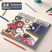 Charming Coloring Book: Explore the Delightful Life of Cute Little Spirits in Their Cozy Rooms 1