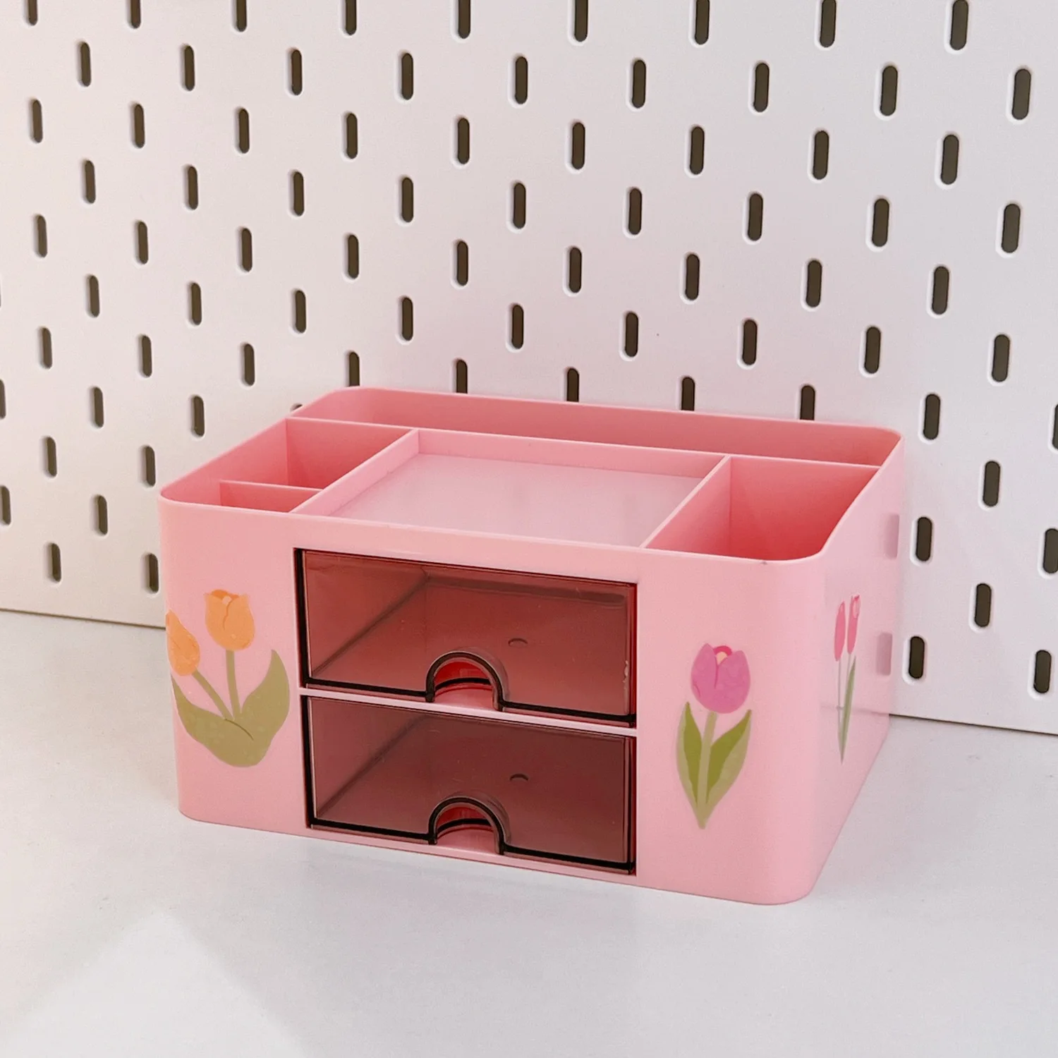 Kawaii Washi Tape Storage Box Cute Drawer Color Pastel Desk