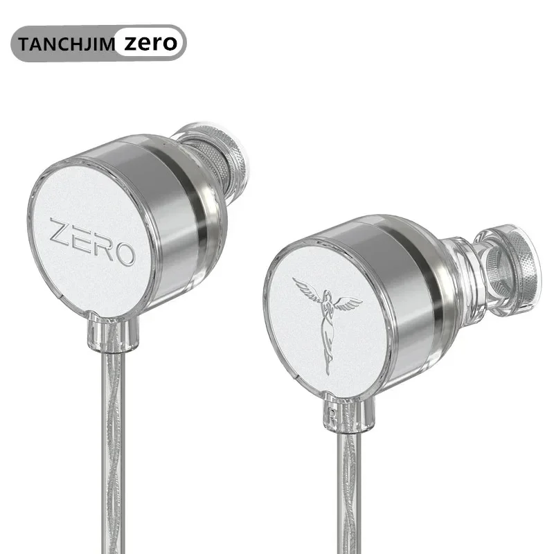 

TANCHJIM ZERO HIFI Wired In Ear Earphones DMT4 Dynamic Drive Unit Monitors Copper OFC Silver Plated Cable TYPE C with Mic