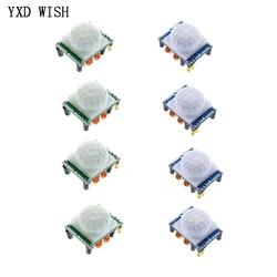 5pcs HC-SR501 Human Body Infrared PIR Motion Sensor Detector Module SR501 Adjust IR Pyroelectric Infrared PIR Sensors Board