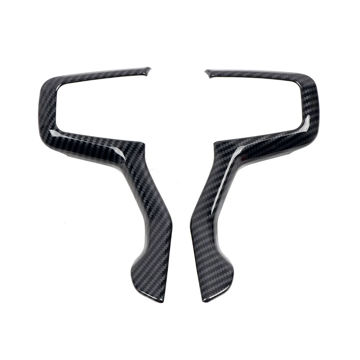 

Автомобильная панель рулевого колеса из углеродного волокна, отделка, наклейка на раму для 2019 2020 2021