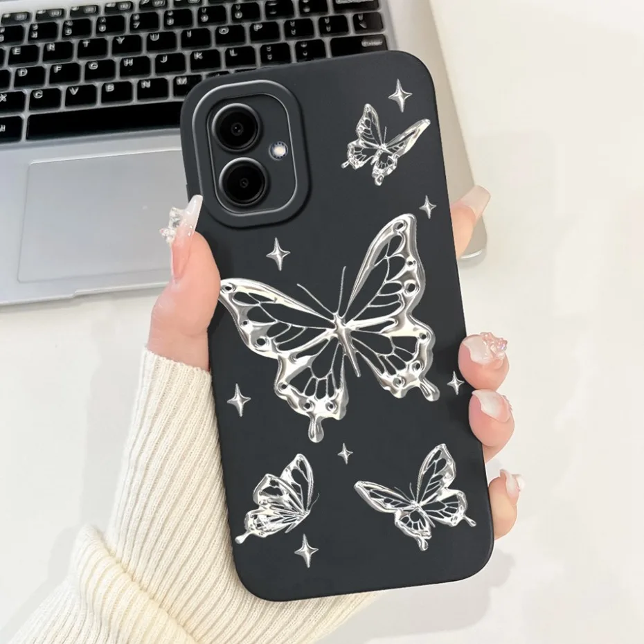 Beautiful Floral Phone Case - Soft Silicone Shockproof Cover with Bumpers