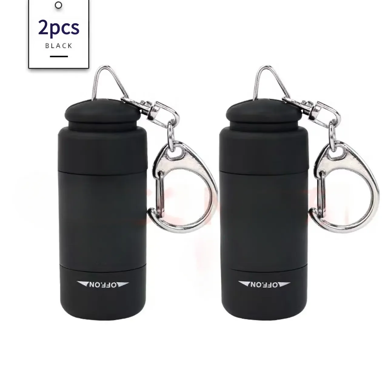 Compact USB Rechargeable Waterproof LED Keychain Flashlight