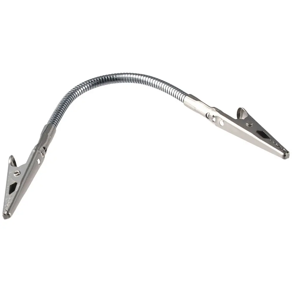 High Quality 7 Inch Long-Tailed Double Alligator Clip Silver Metal Wire Alligator Clamp Note Holder Craft Decoration Accessories