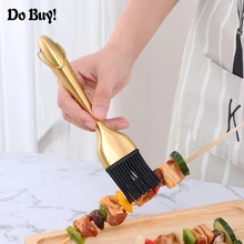 

1 Pcs Oil Brushes Stainless Steel Silicone Kitchen BBQ Grilling Baking Cooking Brushes Barbecue Cooking Tools