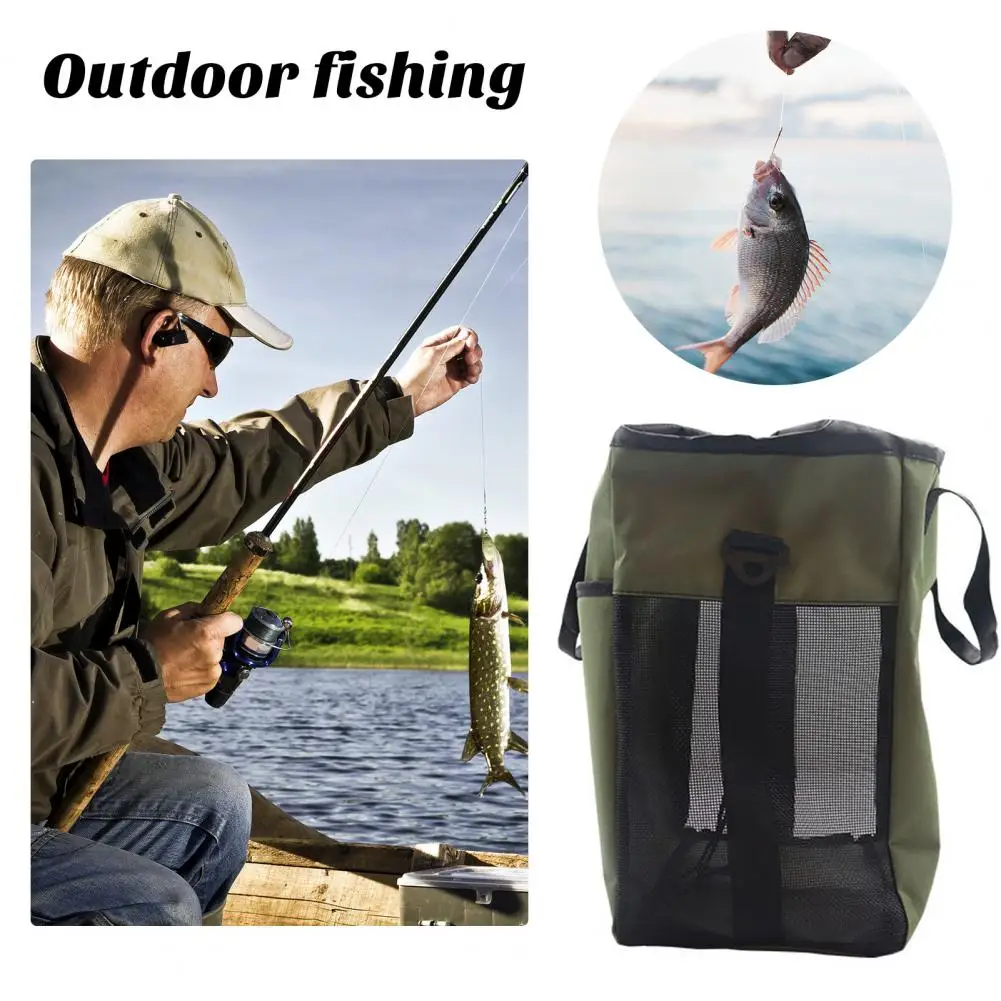 Fishing Wader Pack Fishing Storage Bag Lightweight Mesh Tackle Bag With  Multi Pockets For River Lake Sea Wading Fishing Supplies