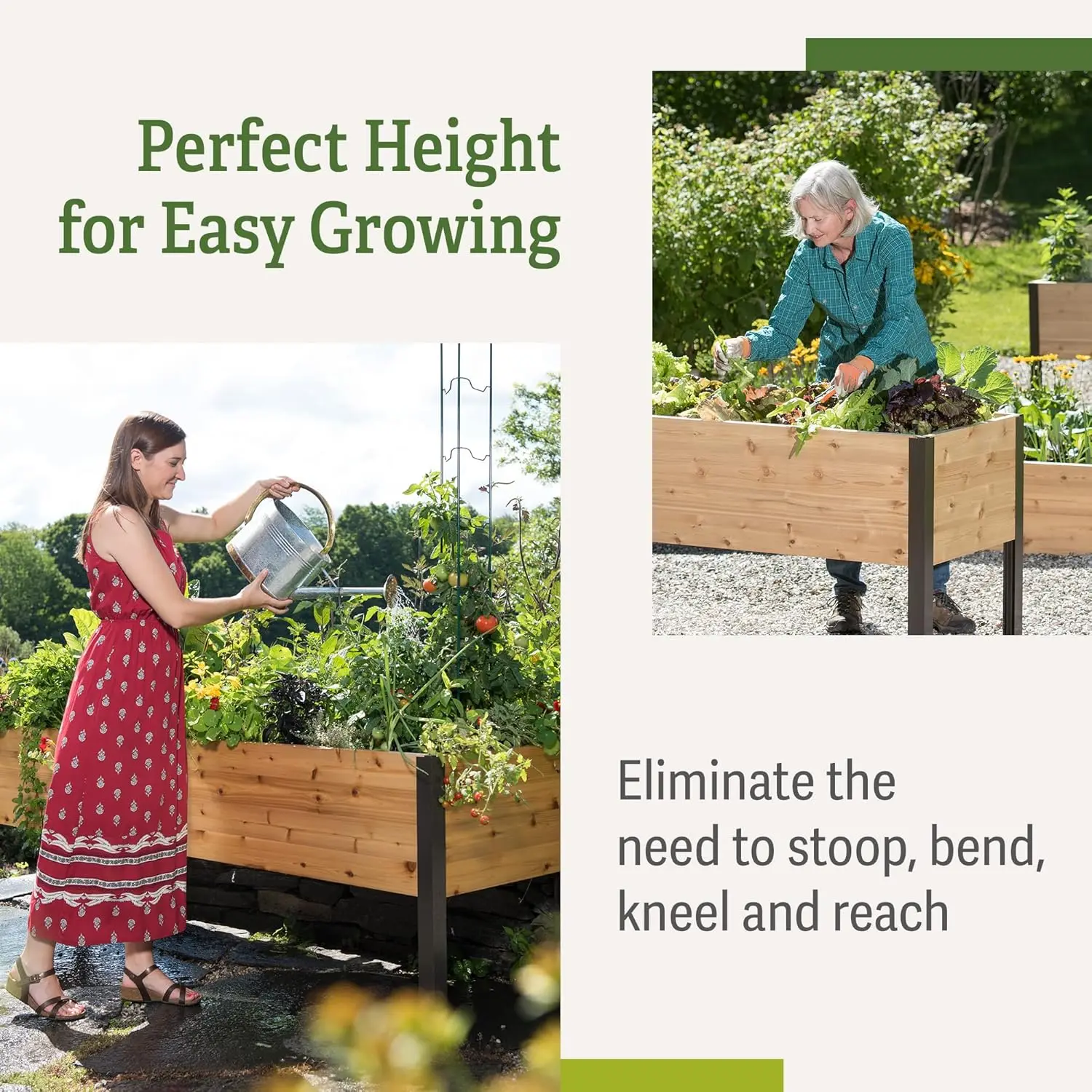 Elevated Cedar Planter Box 2' x 8' 5
