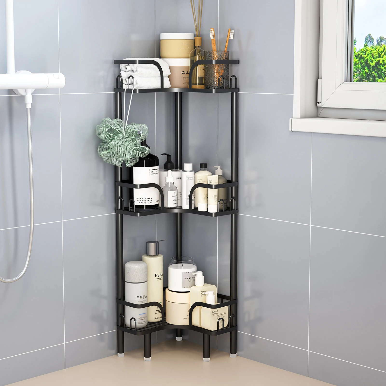 1Pc Bathroom Triangle Shelf Corner Multi-Layer Storage Rack for ...