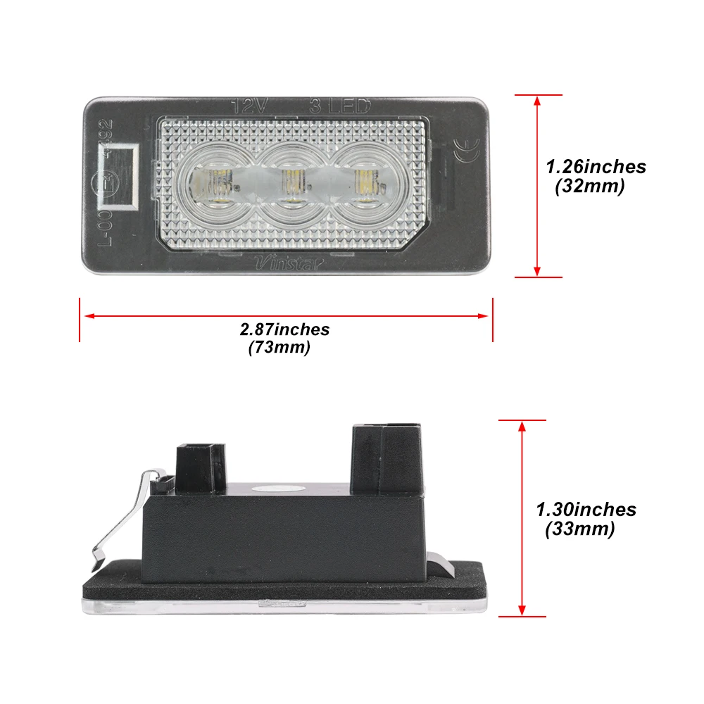 Skoda Octavia Sedan Rapid Fabia MK2 MK3 탁월한 B6 콤보 예티 5L SMD Led 번호판 조명 CANbus