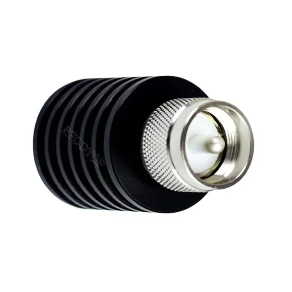 1개 15W DC-1GHz 50옴 PL259 UHF 남성 플러그 RF 동축 터미네이션 더미 로드 커넥터 UHF-J 니켈 도금