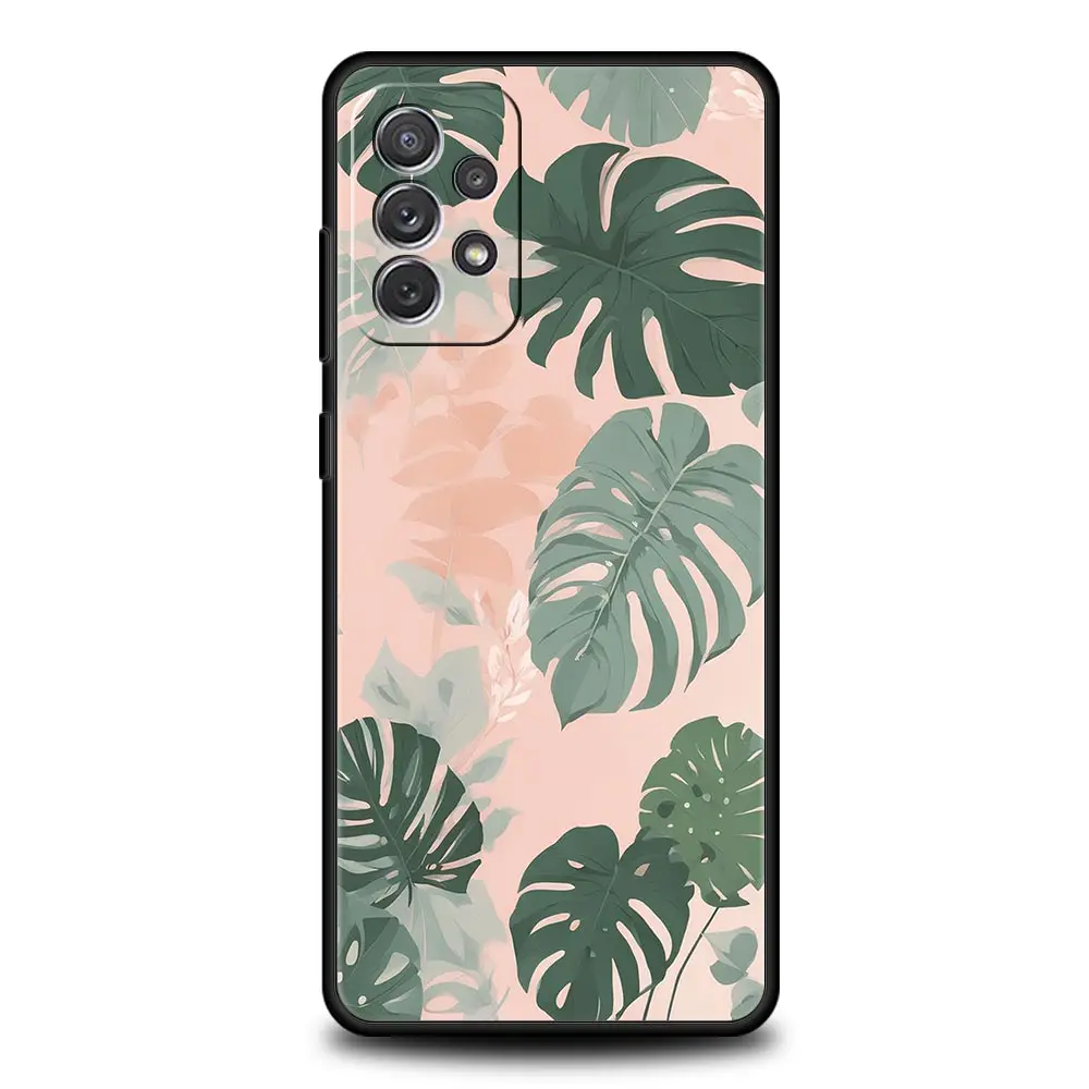 Tropical Monstera Green Phone Case Cover