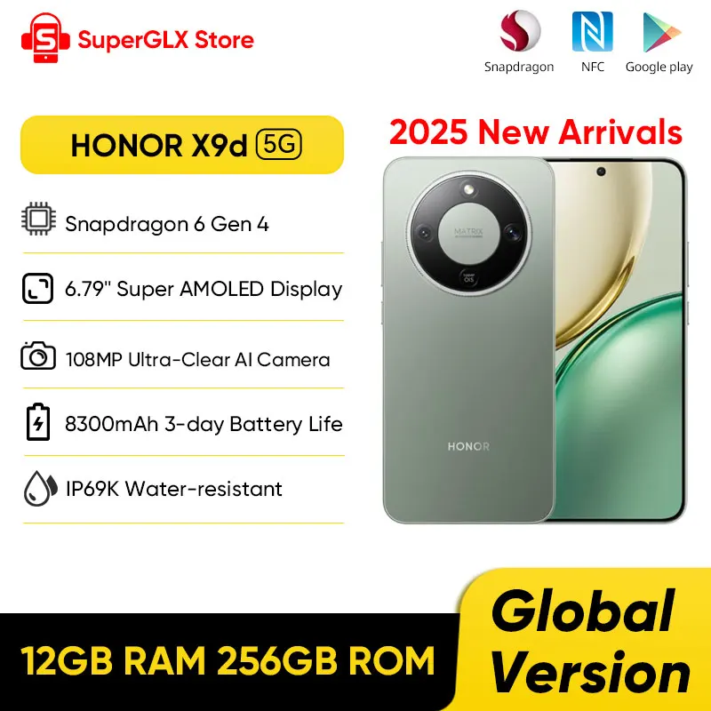 HONOR X9d 5G スマートフォン 12/256 Global Global Version HONOR X9d 5G Smartphone 6.79