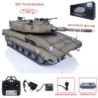 Merkava Heng Long 1/16 RC Battle Tank IDF TK 7.1 MK IV Full Metal Chassis Barrel Recoil Laser Aiming Light Model Toy TH22666 1