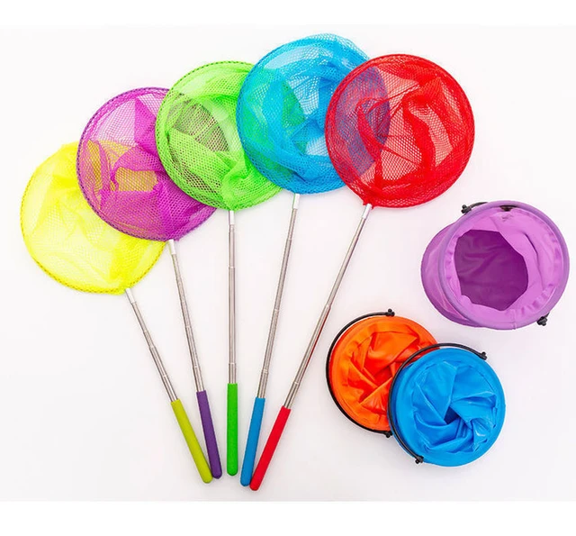 Funny Telescopic Net Fishing Bucket Tools Kids Outdoor Play Game Toys for  Children Adults Catching Insects Butterfly Nets Gifts - AliExpress