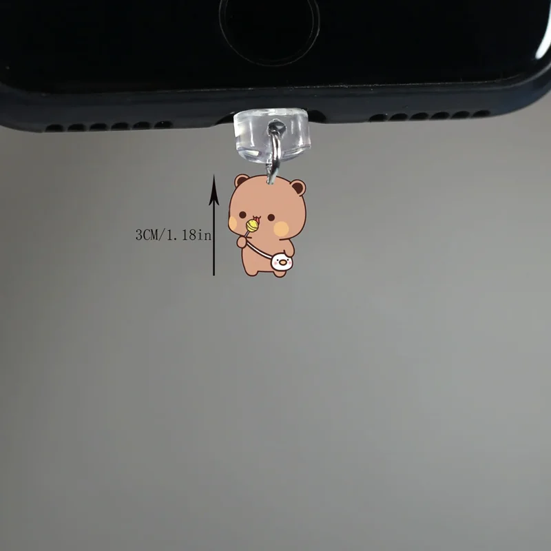 Acrylic Dudu Bubu Phone Dust Plug - Universal Type-C Interface Accessory