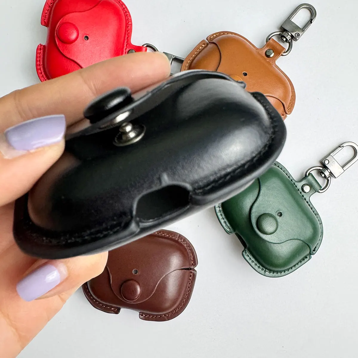 Elegant Vintage Style PU Leather AirPods Pro Case Cover