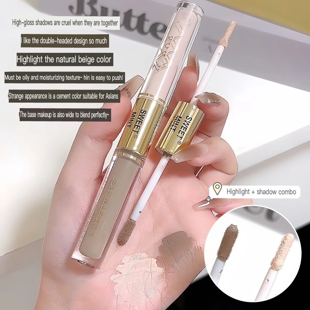 SWEET MINT Two-head Sculpting Light and Shade Solution Matte three-dimensional brightening nose Shadow two-head two-in-one
