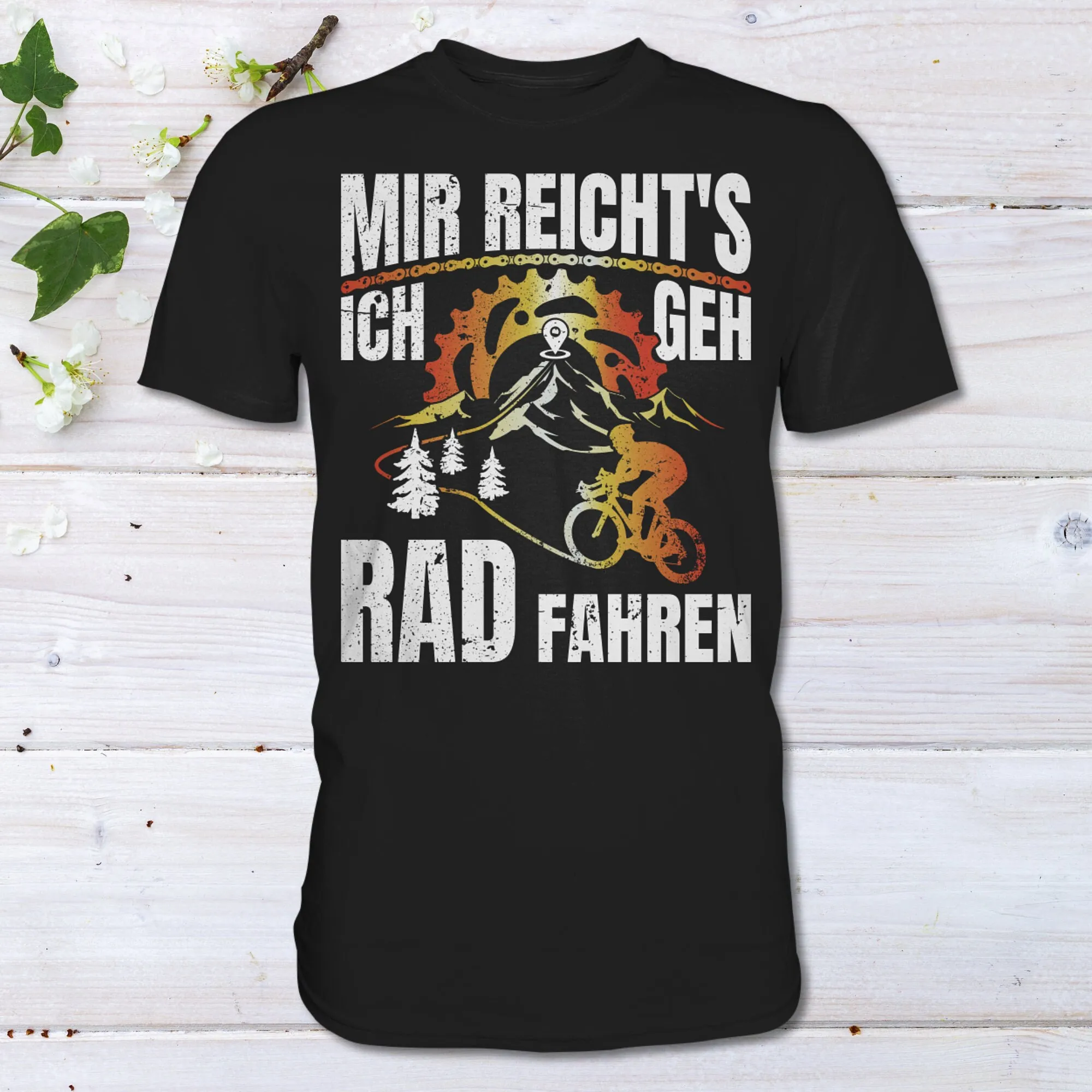 Mir Reicht'S Ich Geh Rad Fahren Fahrrad T Shirt Radfahren Radfahrer Geschenk Radsport Rennrad Maniche Lunghe O Corte