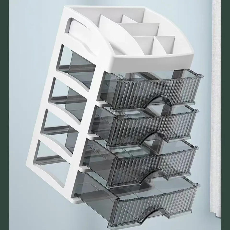 Caja de almacenamiento Drawer style Storage Box Transparent Jewelryand Skincare Storage Box Caixa de armazenamento estilo gaveta