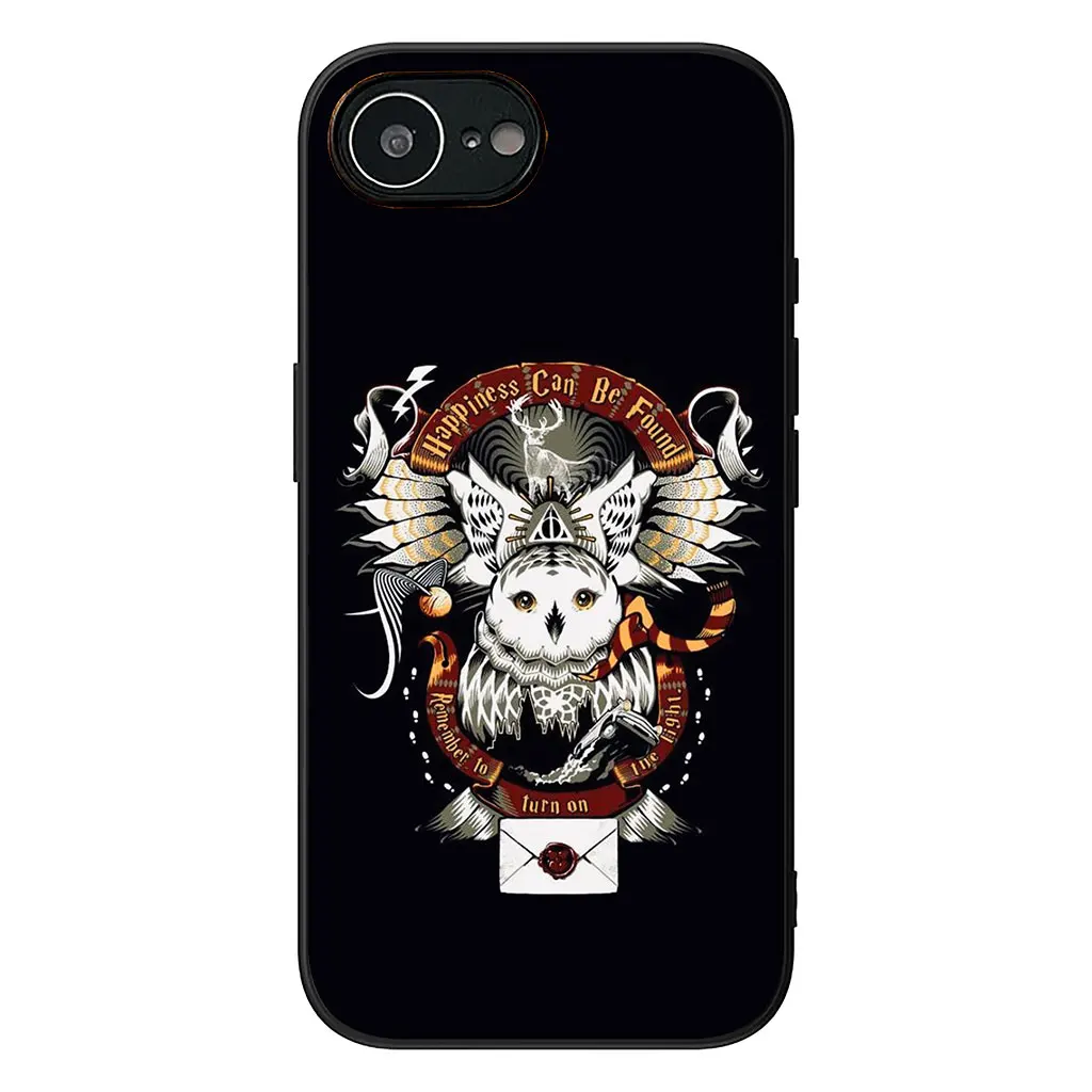 Whimsical Owl & Wand Poster Art Phone Case Cover