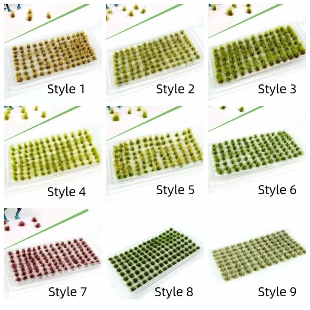 Static Scenery Grass Tuft Model Terrain Model Kit Simulation Miniature Grass Cluster Bushes Model 5mm/8mm Static Grass Tuft