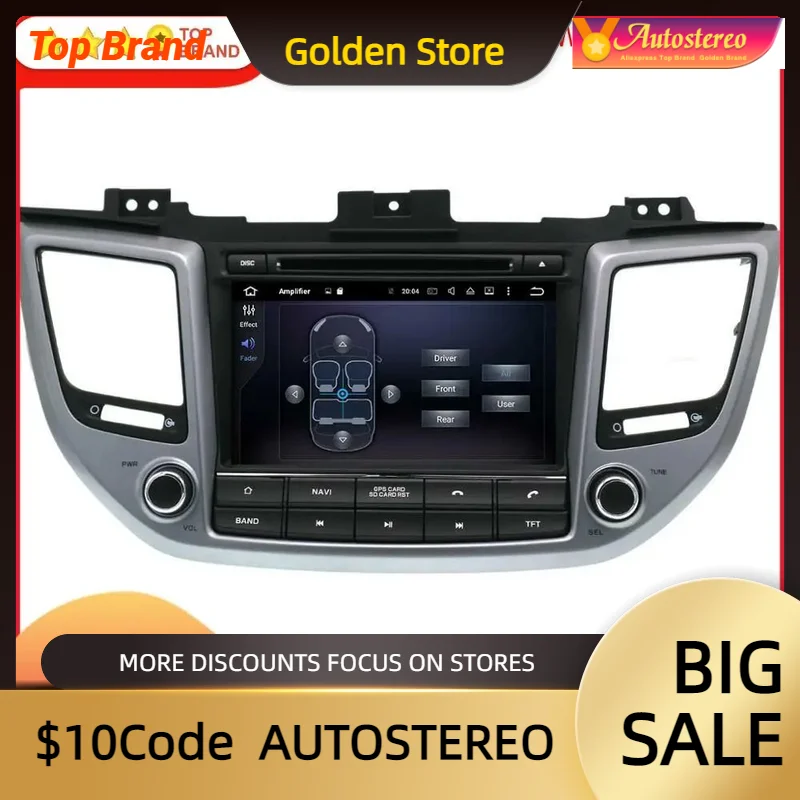 

Головное устройство для Hyundai Tucson/IX35 2014-2017 2018 2019 4 + 64 Гб IPS Android 10 с GPS-навигацией, Автомобильный мультимедийный плеер, радио, аудио