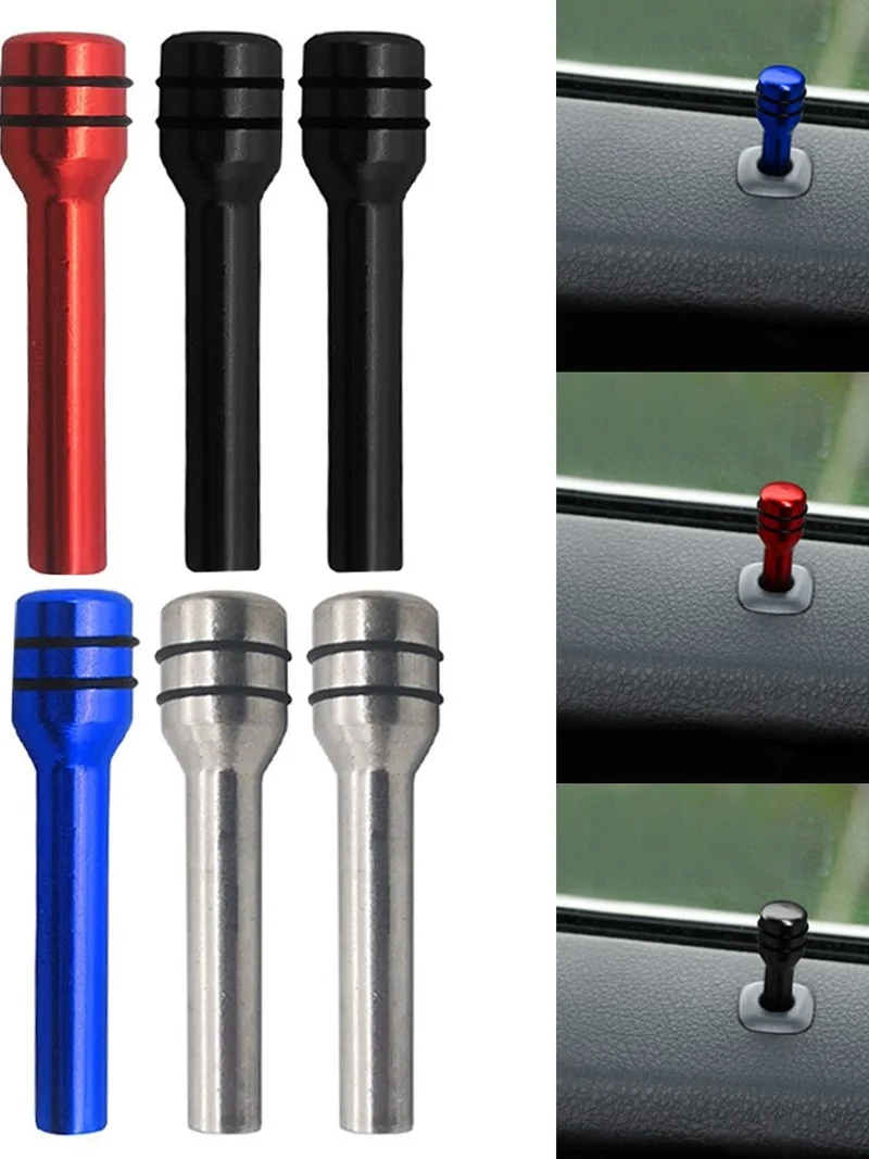5 Colors Car Aluminum Alloy Door Handle Cars Door Lift Button Auto