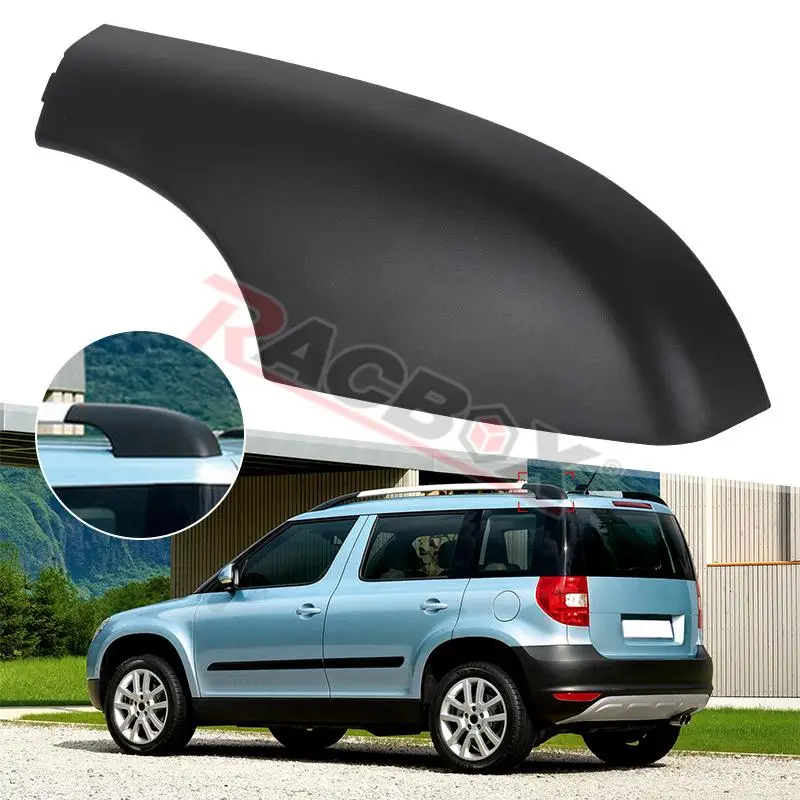 Car Exterior Parts Roof Rack Cover Roof Luggage Bar Rail End Cover Shell For Skoda Yeti SUV 2009-5LD860145 5LD860146 5LD860149 5LD860150-GT5