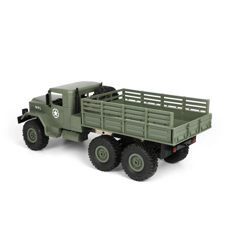 WPL 1:16 B16 2.4G Remote Control Military Truck RTR/KIT Version Six-Wheel Drive Simulation Toy Climbing Car Model Holiday Gift 5