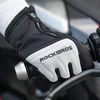 ROCKBROS Winter Warm Gloves Touch screen Cycling Gloves Full Finger MTB Bike Non Slip Silicone Palm Thermal Ski Gloves 3