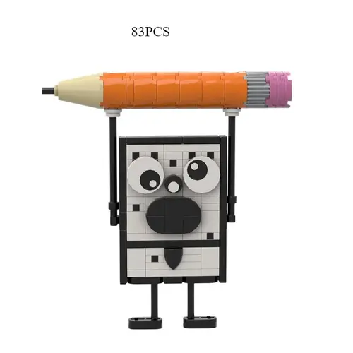 83PCS Animated Movie Figure Pineapple Pencil Anime Graffiti Doll Building Block Model Kids Puzzle Assembly Toys Birthday Gift - Image 5