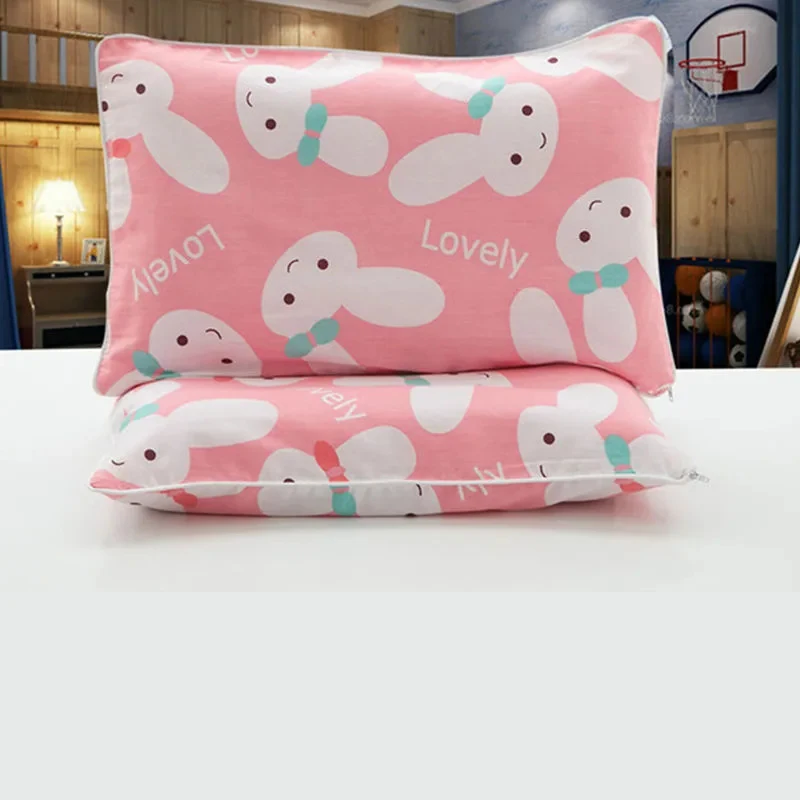 

Cartoon Print Children's Bed Pillow Home Removable Washable Baby Pillow Four Seasons Kindergarten Nap Pillow with Zipper